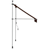 Manual Retractable Awning 150 cm Orange and Brown