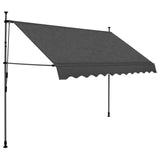 Manual Retractable Awning with LED 250 cm Anthracite