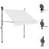 Manual Retractable Awning with LED 100 cm Cream