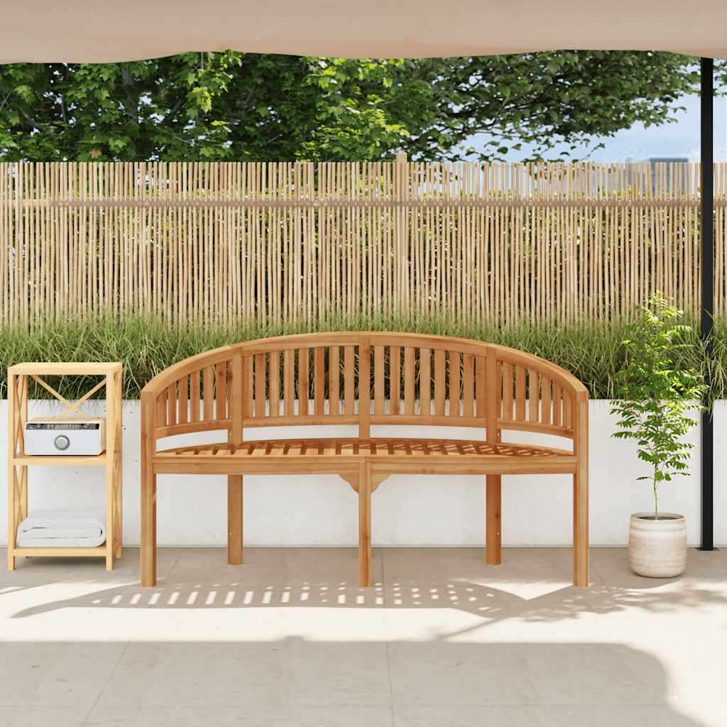 Banana Bench 151 cm Solid Teak Wood