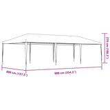 Party Tent 4x9 m White