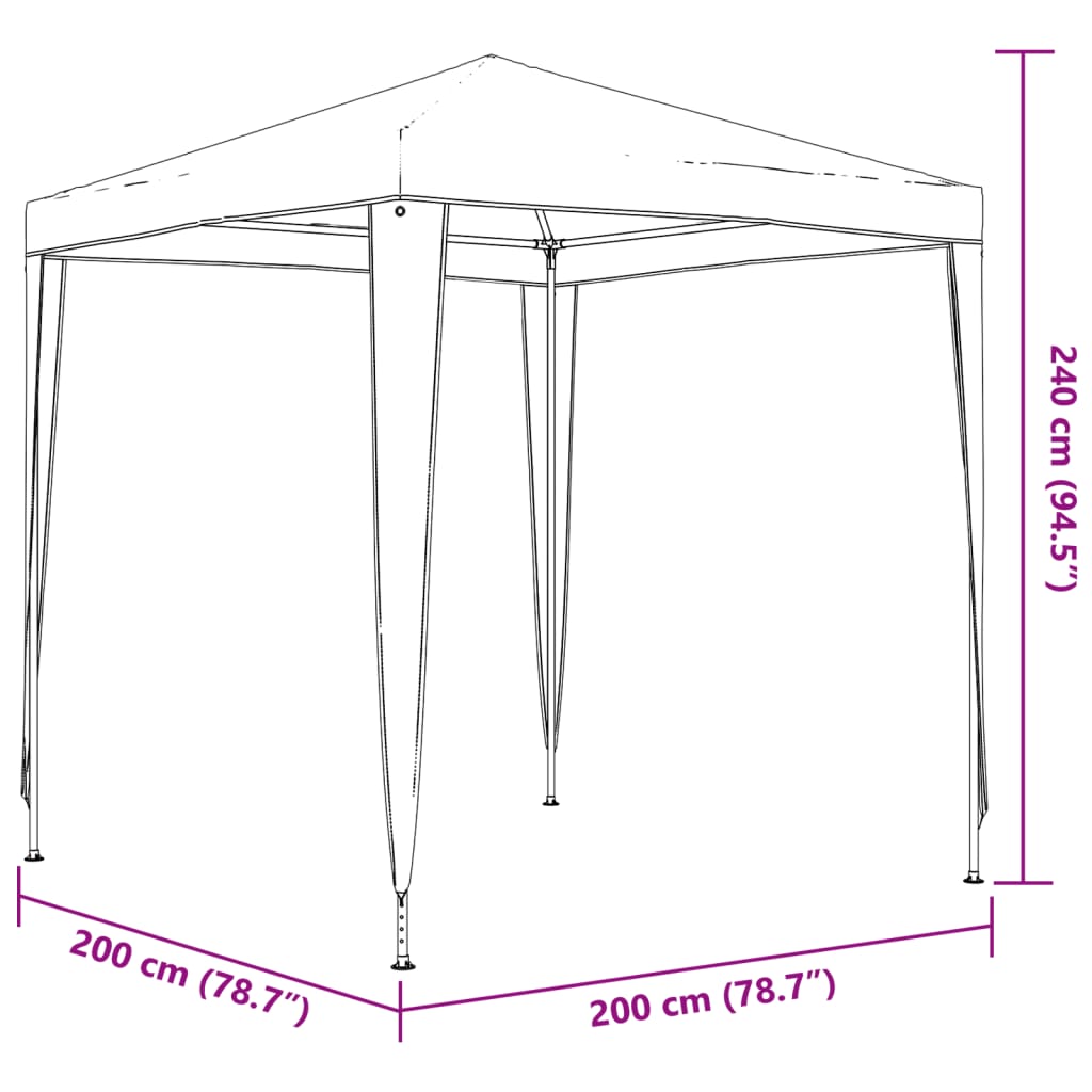 Party Tent 2x2 m Blue