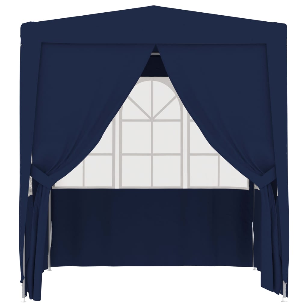 Professional Party Tent with Side Walls 2x2 m Blue 90 g/m²