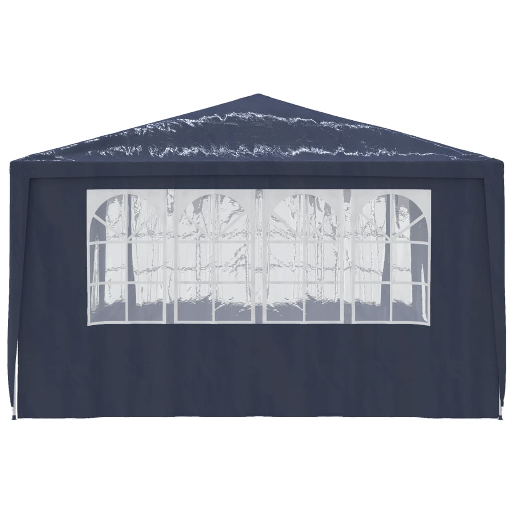 Professional Party Tent with Side Walls 4x4 m Blue 90 g/m?