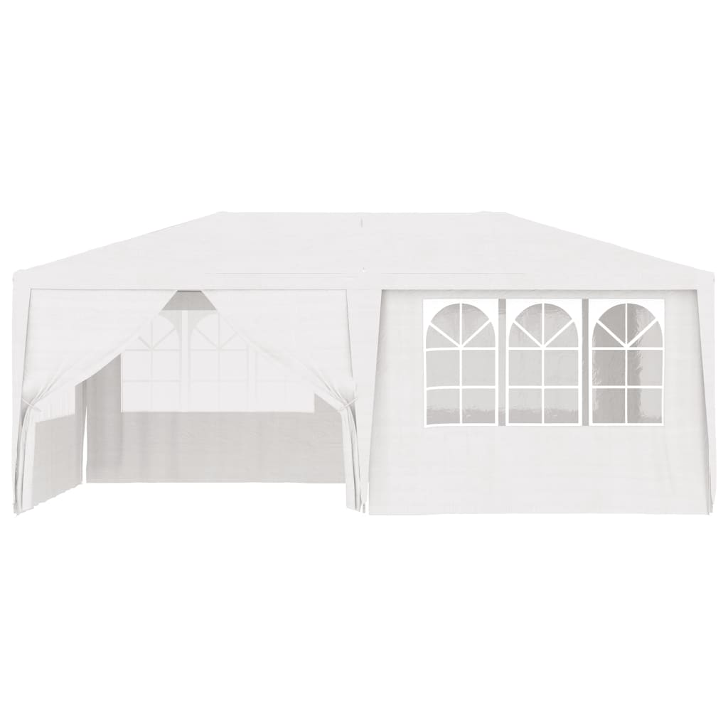 Professional Party Tent with Side Walls 4x6 m White 90 g/m?