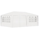 Professional Party Tent with Side Walls 4x6 m White 90 g/m?