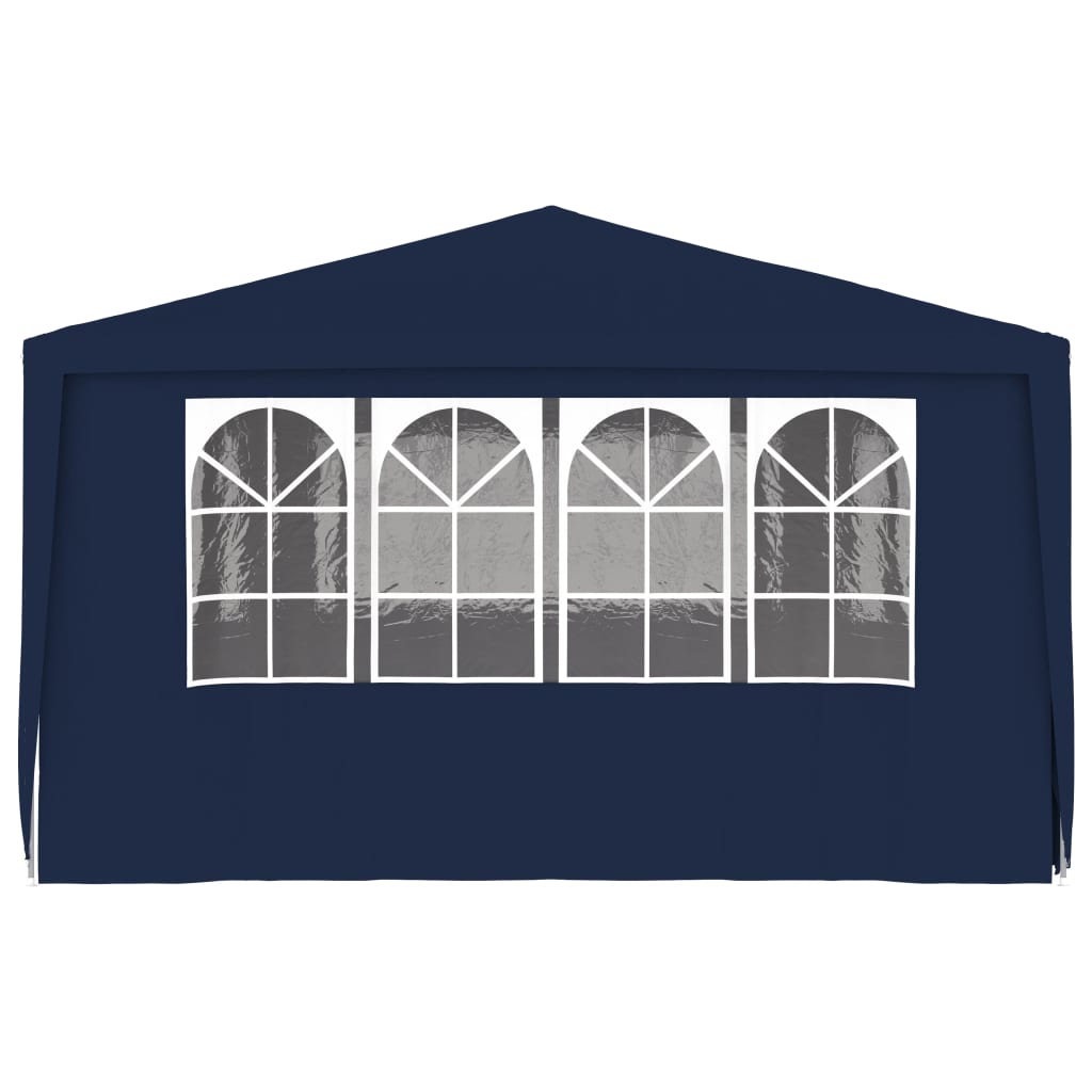 Professional Party Tent with Side Walls 4x6 m Blue 90 g/m?