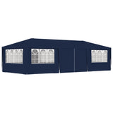 Professional Party Tent with Side Walls 4x9 m Blue 90 g/m?