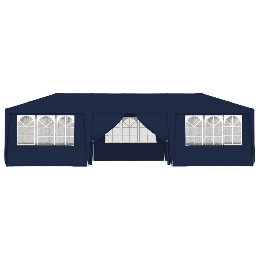 Professional Party Tent with Side Walls 4x9 m Blue 90 g/m?