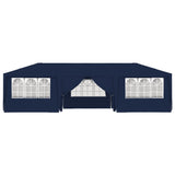 Professional Party Tent with Side Walls 4x9 m Blue 90 g/m?