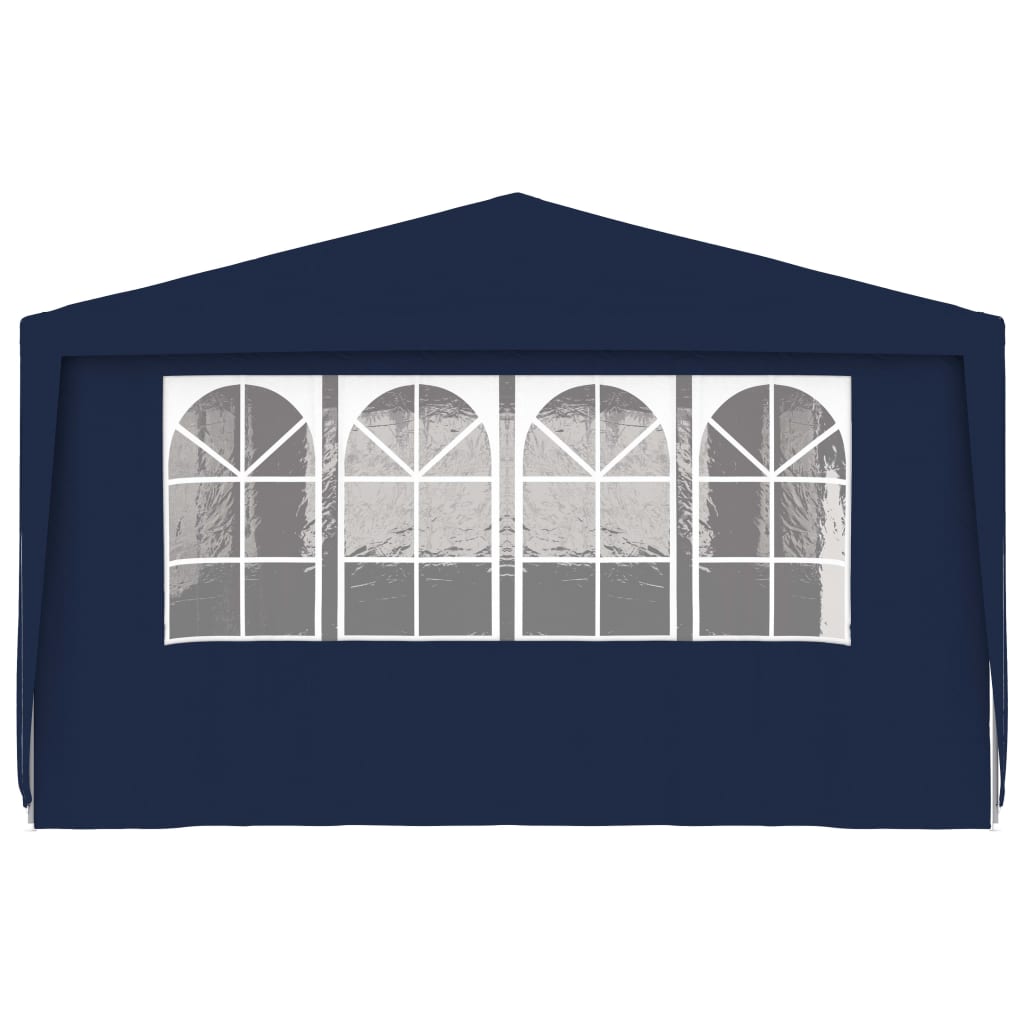 Professional Party Tent with Side Walls 4x9 m Blue 90 g/m?