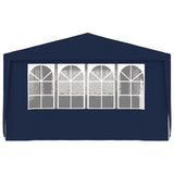 Professional Party Tent with Side Walls 4x9 m Blue 90 g/m?