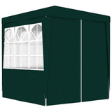 Professional Party Tent with Side Walls 2x2 m Green 90 g/m?