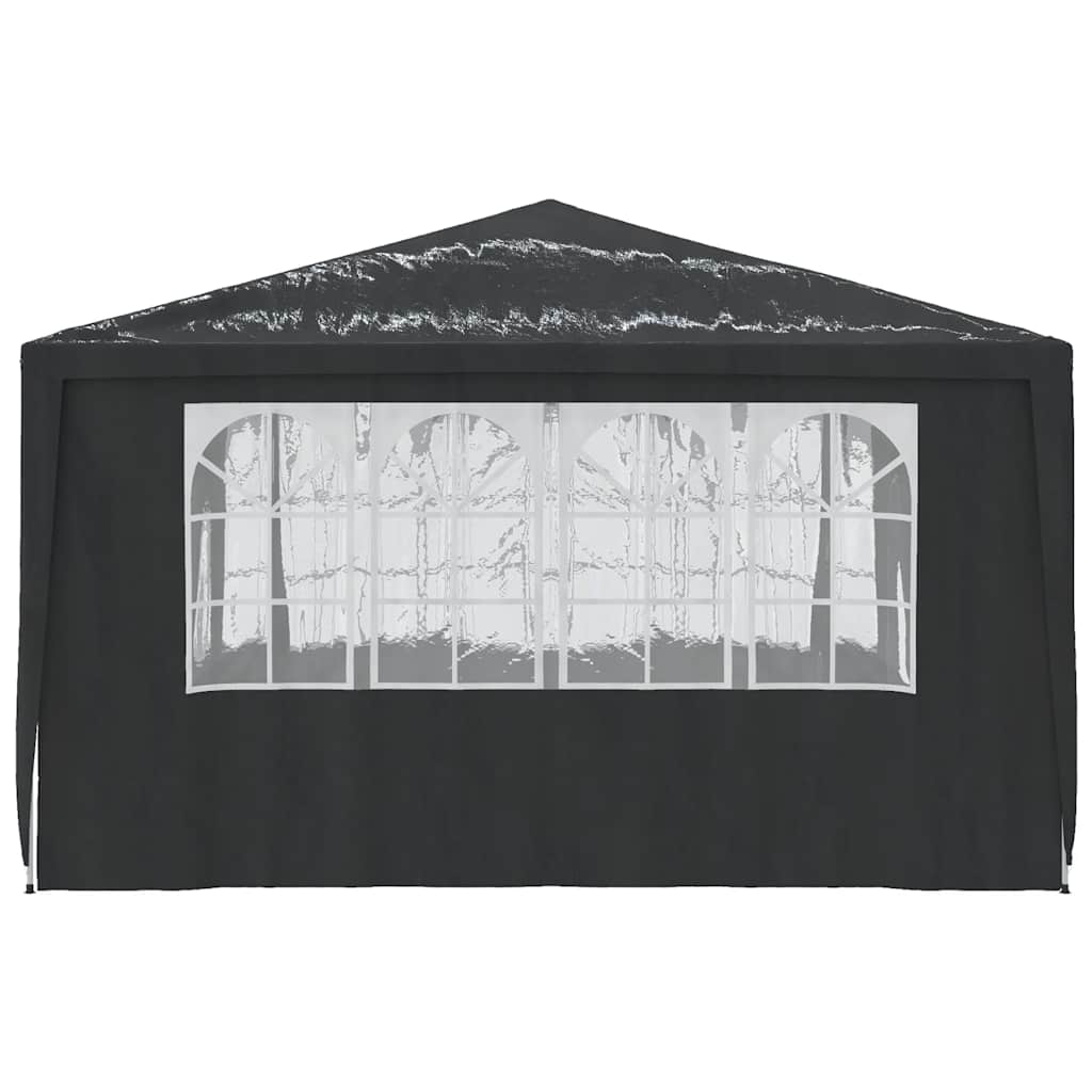 Professional Party Tent with Side Walls 4x4 m Anthracite 90 g/m?