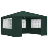 Professional Party Tent with Side Walls 4x4 m Green 90 g/m?
