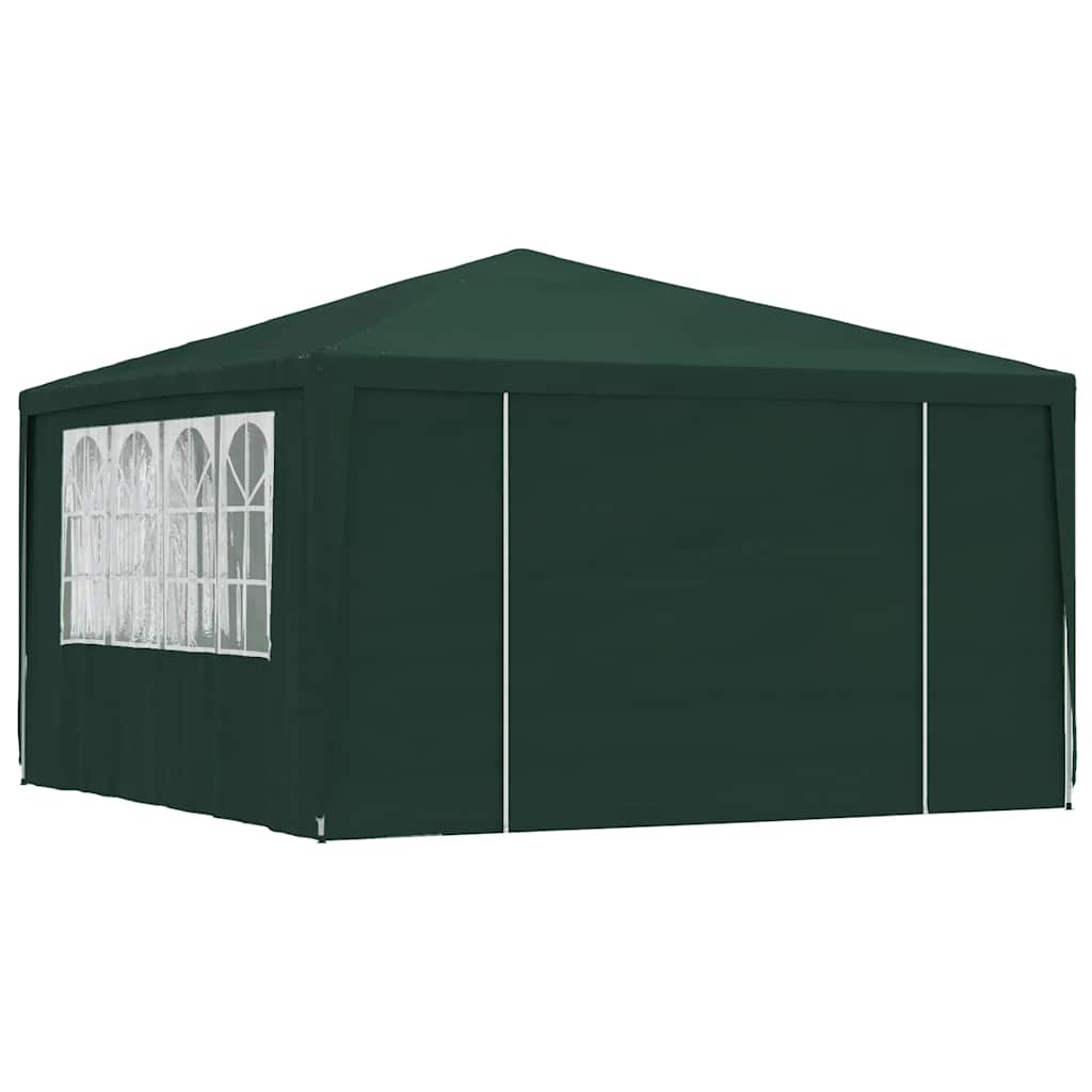 Professional Party Tent with Side Walls 4x4 m Green 90 g/m?