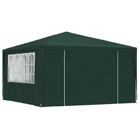Professional Party Tent with Side Walls 4x4 m Green 90 g/m?