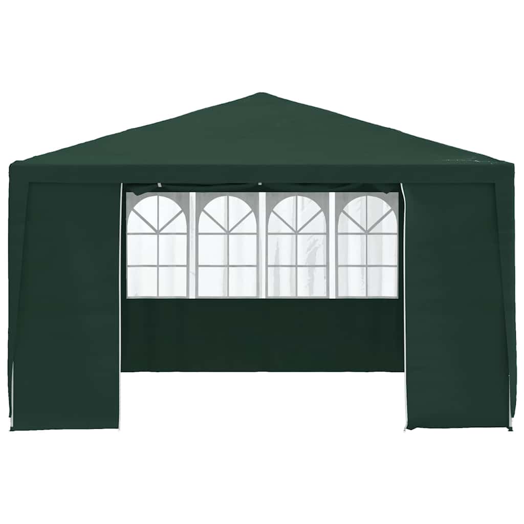Professional Party Tent with Side Walls 4x4 m Green 90 g/m?