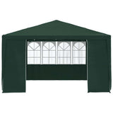Professional Party Tent with Side Walls 4x4 m Green 90 g/m?