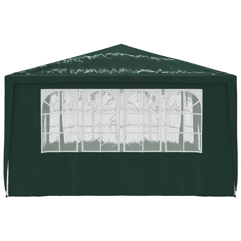 Professional Party Tent with Side Walls 4x4 m Green 90 g/m?
