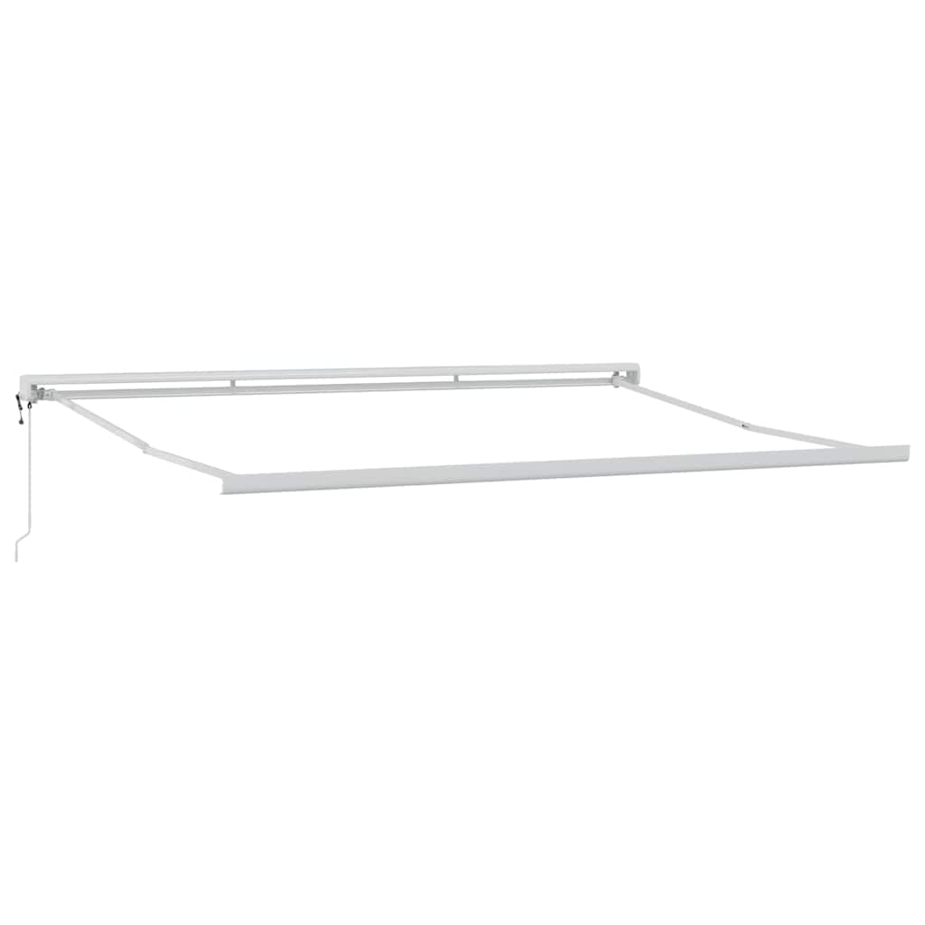 Awning White 4.5 x 3 m Metal