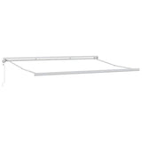 Awning White 4.5 x 3 m Metal