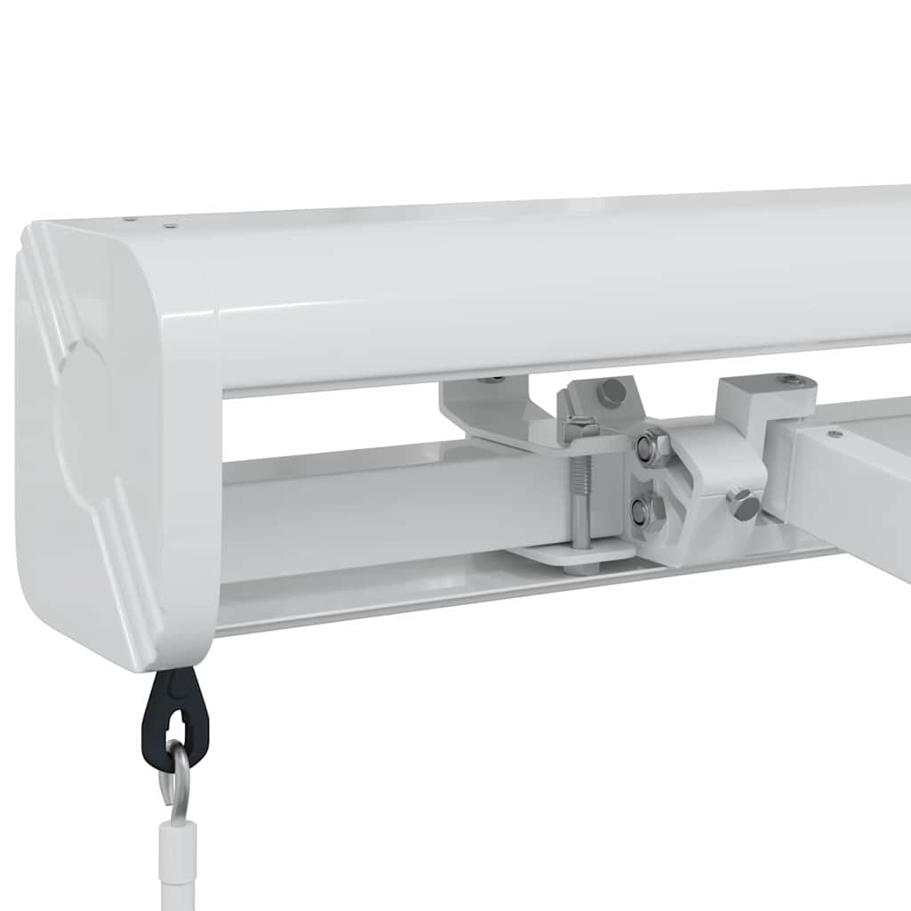 Awning Manual White 4.5 x 3 m Metal