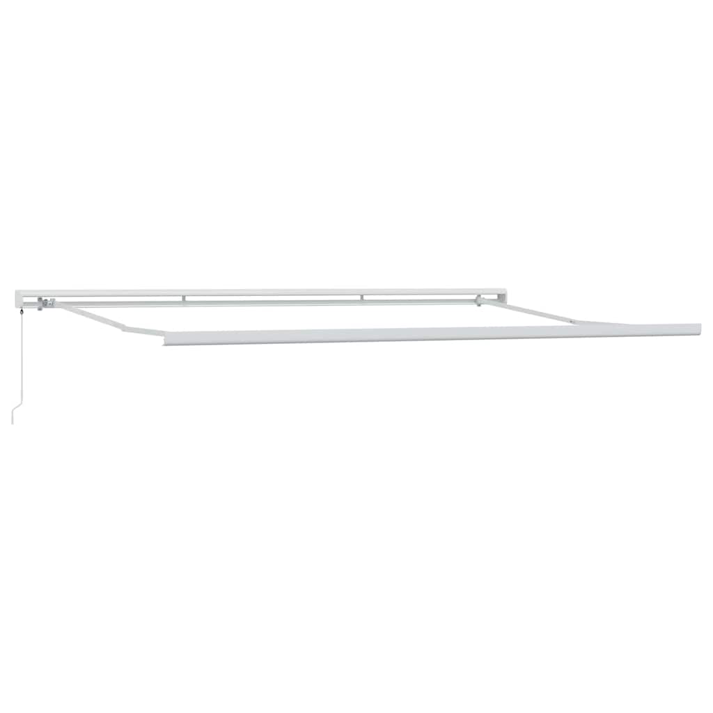 Awning Manual White 4.5 x 3 m Metal