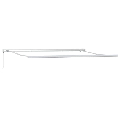 Awning Manual White 4.5 x 3 m Metal
