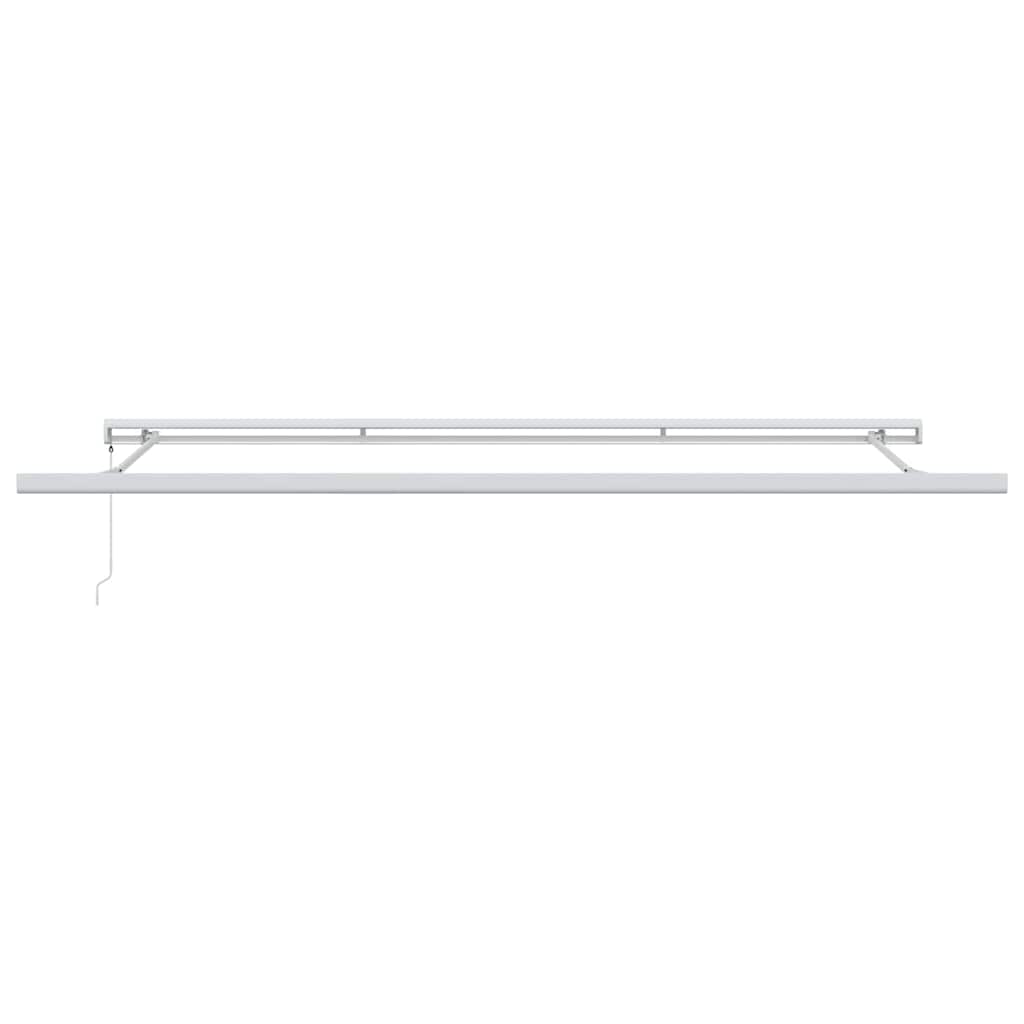 Awning Manual White 4.5 x 3 m Metal