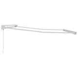 Awning Manual White 4.5 x 3 m Metal