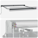 Awning Anthracite 3.5 x 2.5 m Metal