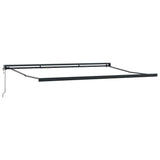 Awning Anthracite 4 x 3 m Metal