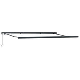 Awning Manual Anthracite 4.5 x 3 m Metal
