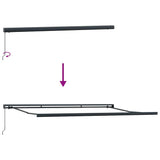 Awning Manual Anthracite 4.5 x 3 m Metal