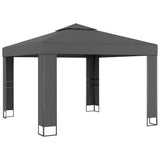 Gazebo with Double Roof 3x3 m Anthracite