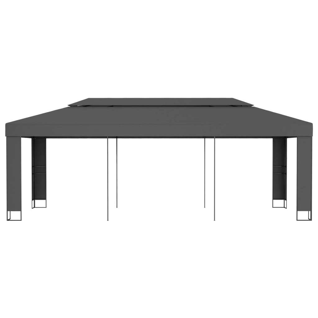 Gazebo with Double Roof 3x6 m Anthracite