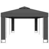 Gazebo with Double Roof 3x6 m Anthracite