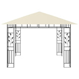 Gazebo with Mosquito Net 3x3x2.73 m Cream 180 g/m²