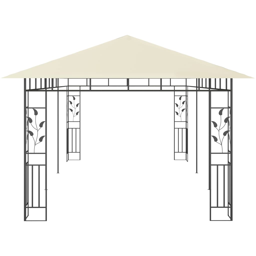 Gazebo with Mosquito Net 6x3x2.73 m Cream