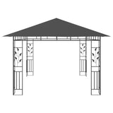 Gazebo with Mosquito Net 4x3x2.73 m Anthracite 180 g/m²