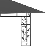 Gazebo with Mosquito Net 4x3x2.73 m Anthracite 180 g/m²