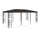 Gazebo 3x6 m Anthracite