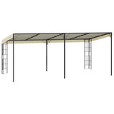 Wall-mounted Gazebo 3x6 m Cream Fabric