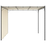 Garden Gazebo with Side Curtain 3x3x2.25m Cream