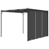 Garden Gazebo with Side Curtain 3x3x2.25 m Anthracite