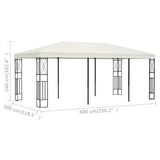 Gazebo 3x6 m Cream Fabric