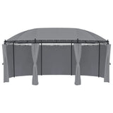 Gazebo with Curtains 520x349x255 cm Anthracite