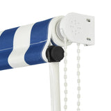 Retractable Awning 100x150 cm Blue and White
