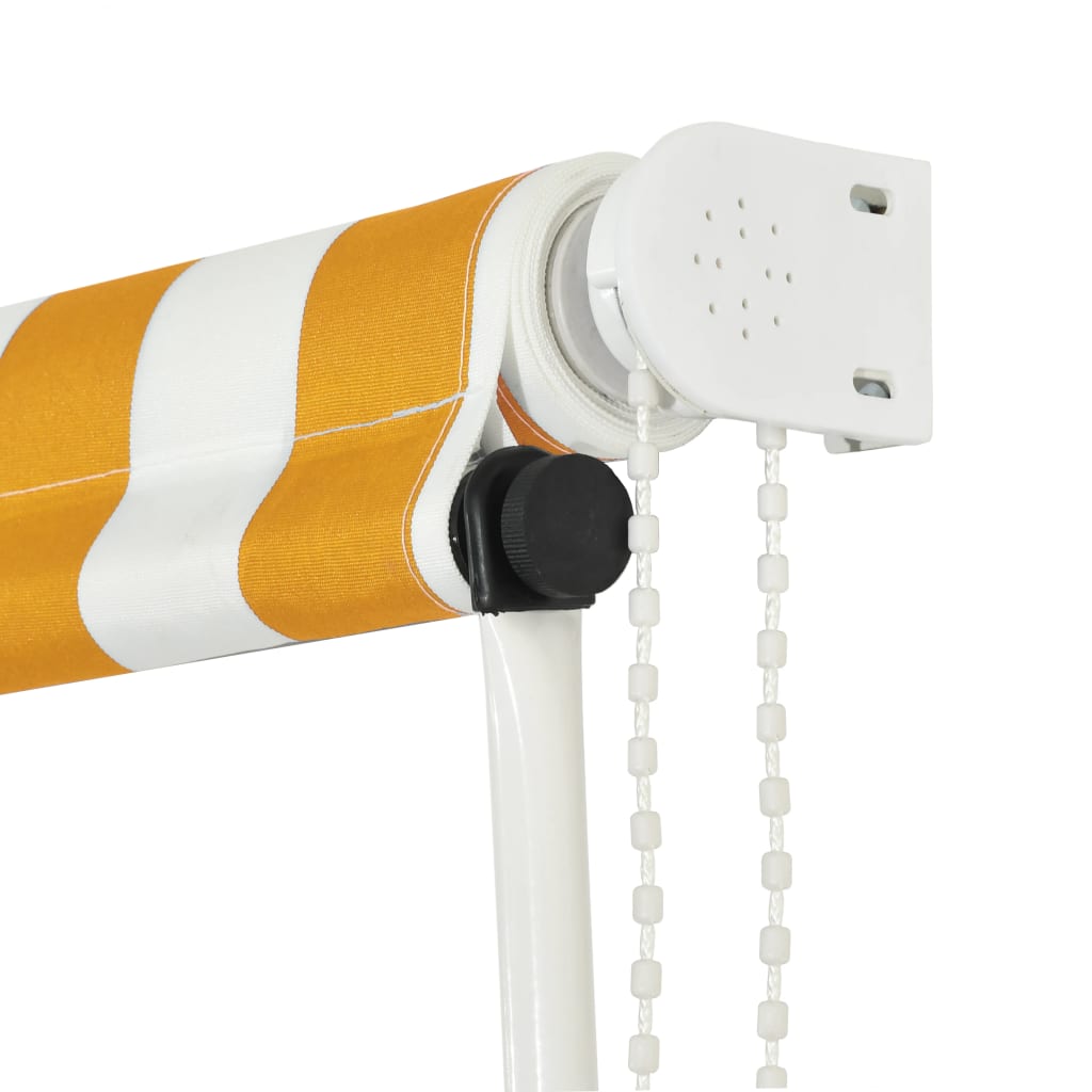 Retractable Awning 100x150 cm Yellow and White